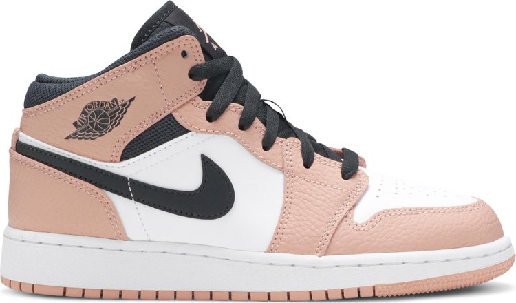 Nike Air Jordan 1 Mid GS 'Pink Quartz'