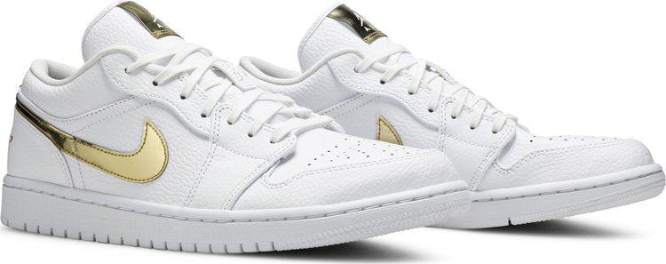 Nike Air Jordan 1 Retro Low 'White Metallic Gold'