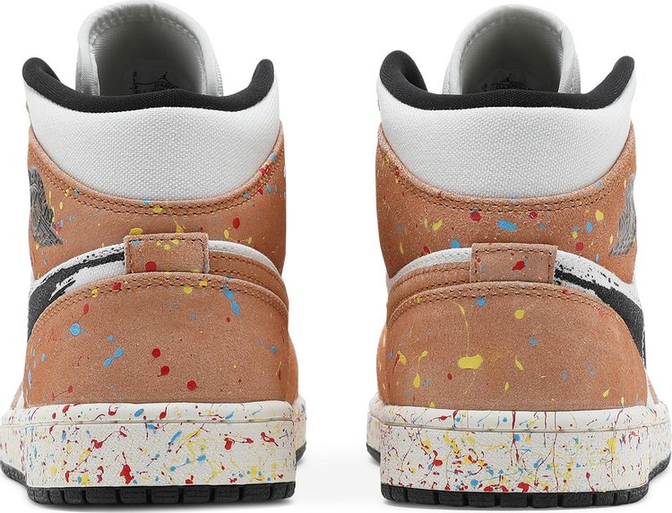 Nike Air Jordan 1 Mid SE 'Brushstroke Paint Splatter'