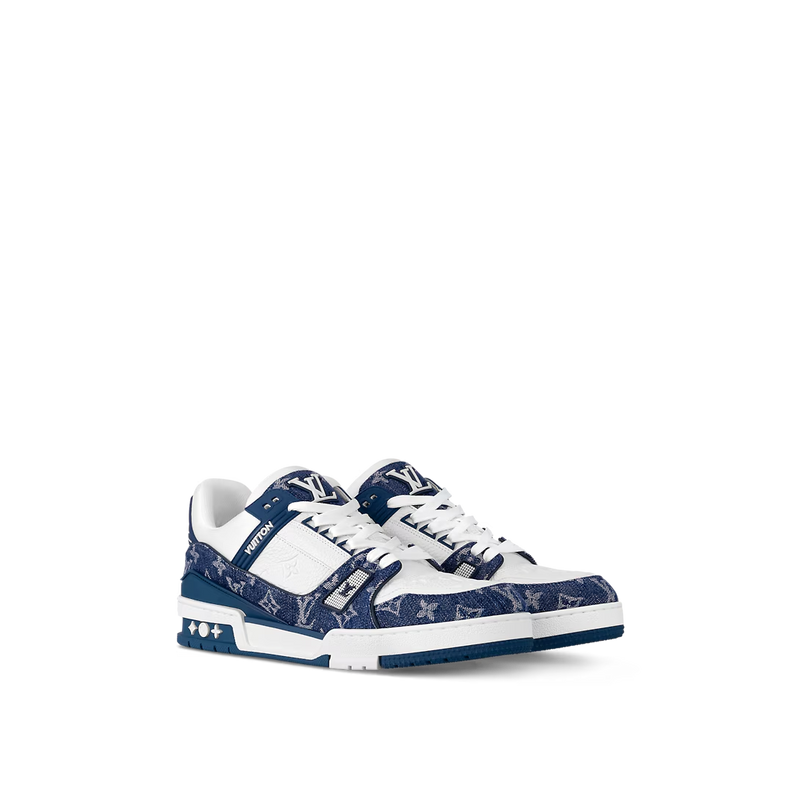 Louis Vitton LV Trainer White Blue